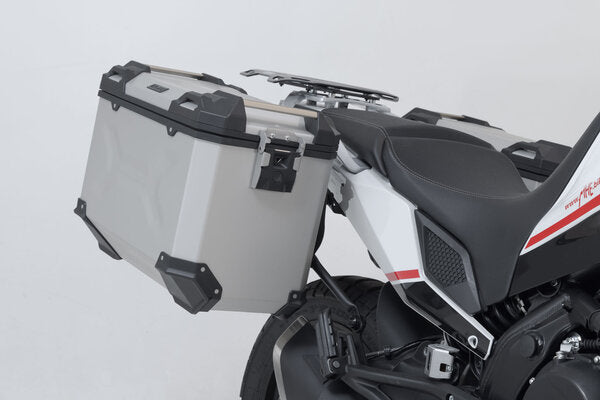 TRAX ADV aluminium case system Moto Morini X-Cape 650 (21-) 45/45 litre Silver