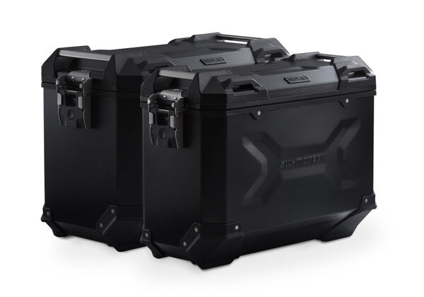 TRAX ADV Aluminium Case System 45/37 litre Aprilia Tuareg 660 (21-) Black