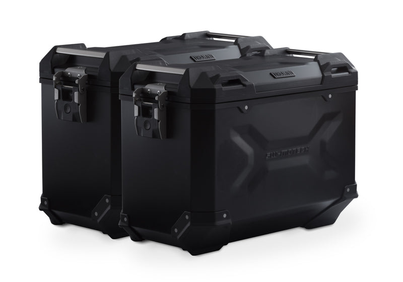 TRAX ADV Aluminium Case System 45/45 litre Honda VFR800X Crossrunner (15-) Black