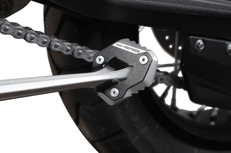 Extension for Side Stand Foot Triumph Tiger 800 models (10-17) Black/Silver